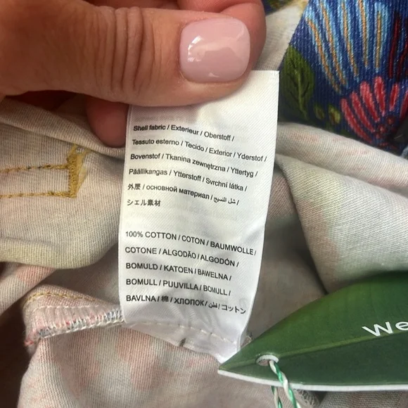 Farm Rio Blue Macaw Flight Pants NWT - Picture 13 of 13